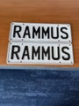 Rammus personalised numberplate