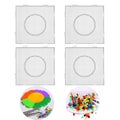 Fuse Beads Board Square: 4PCS DIY 5.7"x5.7" Clear Bead Pegboard Melt Beads