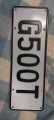 Mustang number plate