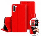 Nokia C30 Wallet Flip Case Card Holder Stand Magnetic Cover Red