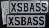 Personalised plates-XSBASSx2