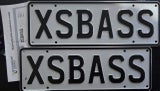 Personalised plates-XSBASSx2
