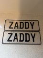"Zaddy" Personalised plates