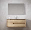 1200mm Wall Hung plywood light oak vanity side cabinet with two draws