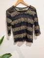 Max Lace Striped Pattern Top Size XS