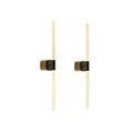 Hudyogy Black Battery Operated Wall Sconce Set Of 2 Rechargeable Wireless Lights