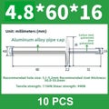 10pcs 6.0mm 6.4mm 8.0mm Extra Long Large Flange Head Aluminum Blind Rivet