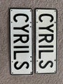 CYRILS Personalised number plate