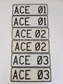Set of 3 Personalised Plates ACE