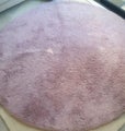 Fluffy Mauve Round Rug/Carpet