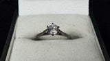 Vintage Sterling Silver Solitaire Ring