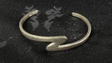 Vintage Sterling Silver Crossover Cuff Bangle