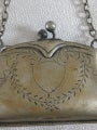 antique silver chatelaine finger purse