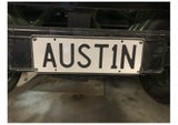 AUST1N personalise number plate