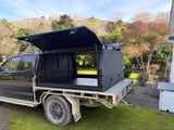 Aluminium Flat Deck Ute Tool Box 2365L Black