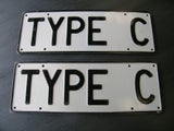 Jaguar C type personalised plate