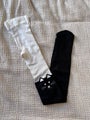 Snag Black And White Cat Face Tights