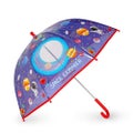 Legami Wind-Resistant Dome Umbrella Kids Children Clear Blue Space