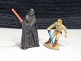 Vintage 1982 Kenner Star Wars Micro Collection Die-Cast Figures - Vader & Luke