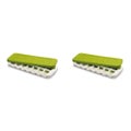 2PK Joseph Joseph Quicksnap Plus Ice Maker Tray White Green