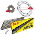 JT & DID Chain Sprocket Kit - Suzuki SFV650 SV650 - 520VX3 15/46T