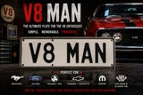 V8 MAN Personalised Plate – Mustang Falcon Holden HSV