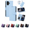 vivo X50 Wallet Case suede finish 4 card slots (w-016) blue