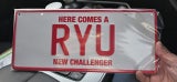 RYU Personalized Plate