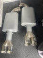 COMMODORE TWIN REAR MUFFLERS