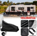 Large 600D Heavyduty Caravan Drawbar Tow Hitch Cover Camper Trailer With Buckles