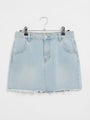White Fox Denim Mini Skirt – Size S