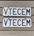 “VTECEM” Personalised plate $1 reserve