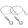 2pcs 50cm Aquarium Plant Lamp Hanging Rope Ceiling Light Hanging Wire Rope Su
