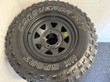 Mud Tyres and Wheels (Nankang Mt1 & ROH Steel Black Trak Matt Black) 235/75R15