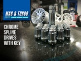 24 Wheel Nuts -- Chrome Steel ---- for 6 Stud Vehicles -- 12x1.5 or 12x1.25