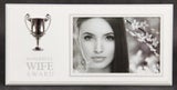 Photo Frame With Silver Trophy - Wife