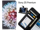 Sony Z5 Premium case 3 card leather wallet case printed ID