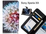 Sony Xperia XA case 3 card leather wallet case printed ID