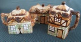 SET 3 TEAPOTS English Cottage Tea Pots China made England