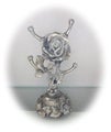 small brass rose style jewelery holder
