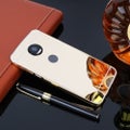 MOTO G5 Plus case Slim Metal bumper with mirror back cover case