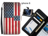 iphone 8 case 3 card leather wallet case printed ID