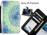 Sony Z5 Premium case 3 card leather wallet case printed ID