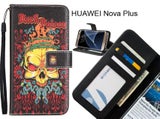 HUAWEI Nova Plus case 3 card leather wallet case printed ID