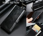 Meizu M2 Note case premium fine leather wallet case