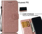 Galaxy Core Prime Case Leather Wallet case embossed unicon pattern