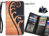 Oppo R15 case Multifunction wallet leather case