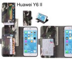 Huawei Y6 II Case Wallet Leather Flip Case 7 Card Slots