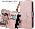 Asus Zenfone 4 2017 Case Glaring Multifunction Wallet Leather Case