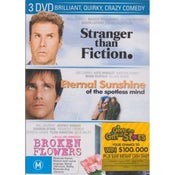 Stranger than Fiction / Eternal Sunshine / Broken Flowers (DVD) - New!!!